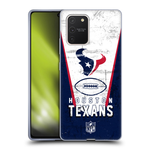 NFL Houston Texans Logo Art Banner Soft Gel Case for Samsung Galaxy S10 Lite
