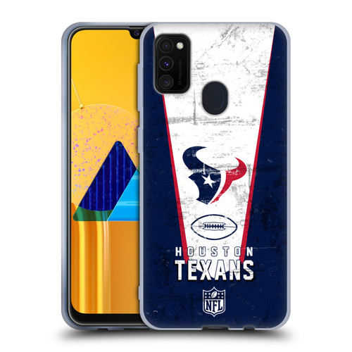 NFL Houston Texans Logo Art Banner Soft Gel Case for Samsung Galaxy M30s (2019)/M21 (2020)