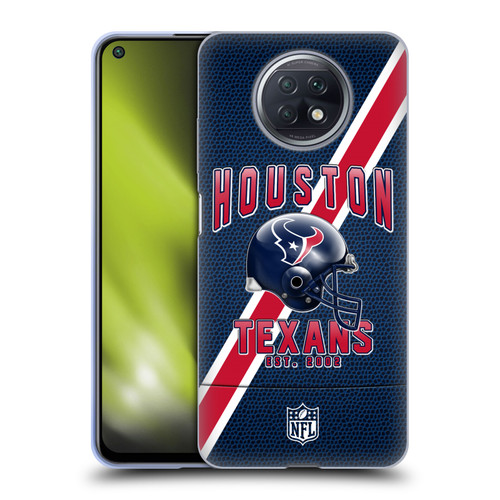 NFL Houston Texans Logo Art Football Stripes Soft Gel Case for Xiaomi Redmi Note 9T 5G