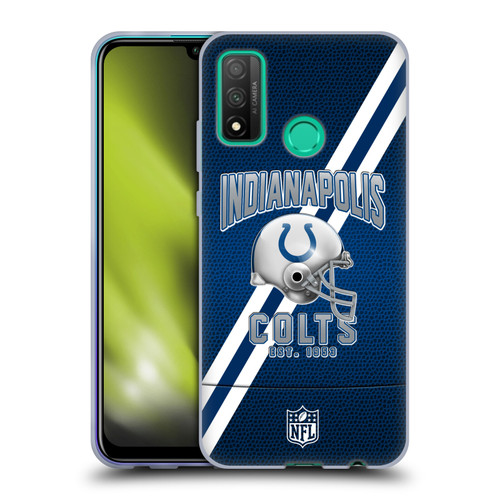 NFL Indianapolis Colts Logo Art Football Stripes Soft Gel Case for Huawei P Smart (2020)