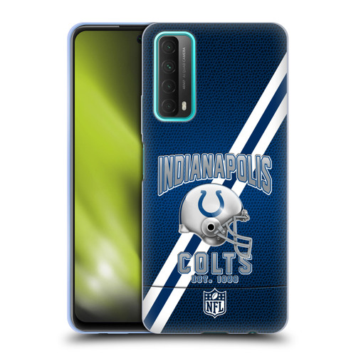 NFL Indianapolis Colts Logo Art Football Stripes Soft Gel Case for Huawei P Smart (2021)