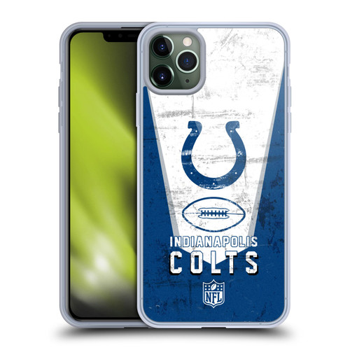 NFL Indianapolis Colts Logo Art Banner Soft Gel Case for Apple iPhone 11 Pro Max