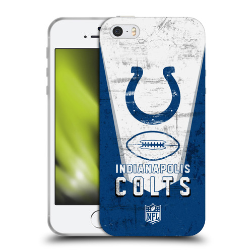 NFL Indianapolis Colts Logo Art Banner Soft Gel Case for Apple iPhone 5 / 5s / iPhone SE 2016