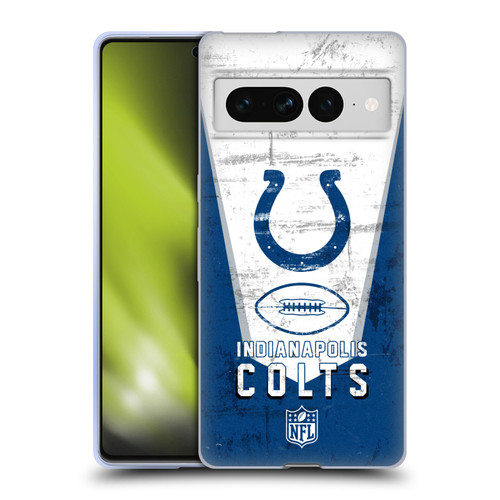NFL Indianapolis Colts Logo Art Banner Soft Gel Case for Google Pixel 7 Pro
