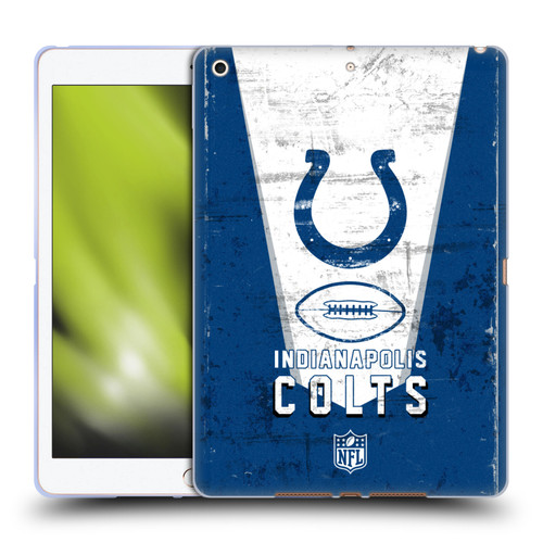 NFL Indianapolis Colts Logo Art Banner Soft Gel Case for Apple iPad 10.2 2019/2020/2021