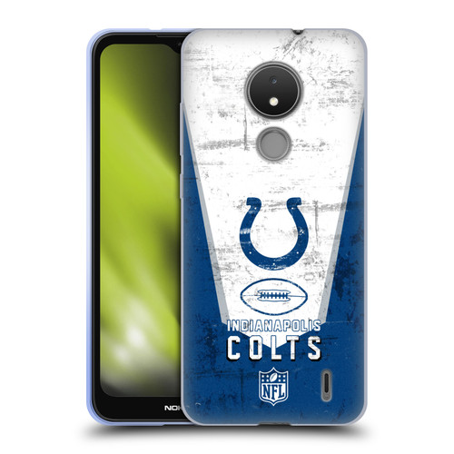 NFL Indianapolis Colts Logo Art Banner Soft Gel Case for Nokia C21