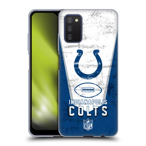 NFL Indianapolis Colts Logo Art Banner Soft Gel Case for Samsung Galaxy A03s (2021)