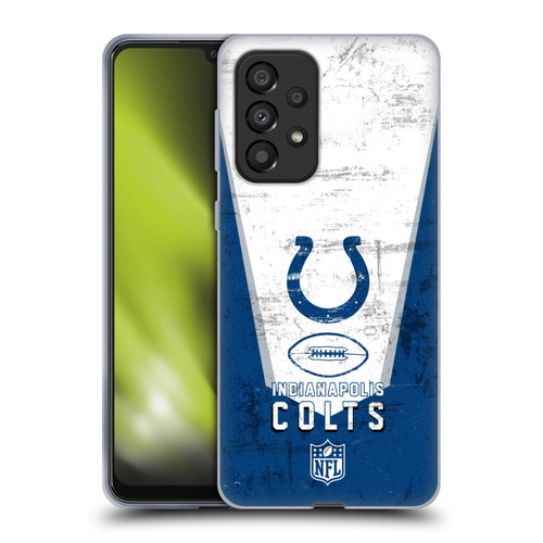 NFL Indianapolis Colts Logo Art Banner Soft Gel Case for Samsung Galaxy A33 5G (2022)