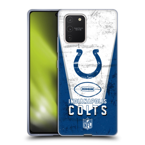NFL Indianapolis Colts Logo Art Banner Soft Gel Case for Samsung Galaxy S10 Lite