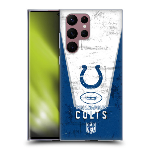 NFL Indianapolis Colts Logo Art Banner Soft Gel Case for Samsung Galaxy S22 Ultra 5G