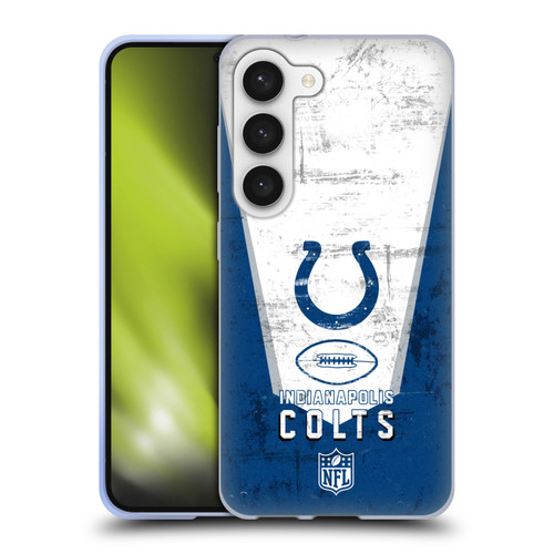 NFL Indianapolis Colts Logo Art Banner Soft Gel Case for Samsung Galaxy S23 5G
