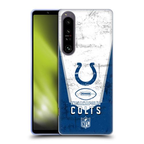 NFL Indianapolis Colts Logo Art Banner Soft Gel Case for Sony Xperia 1 IV