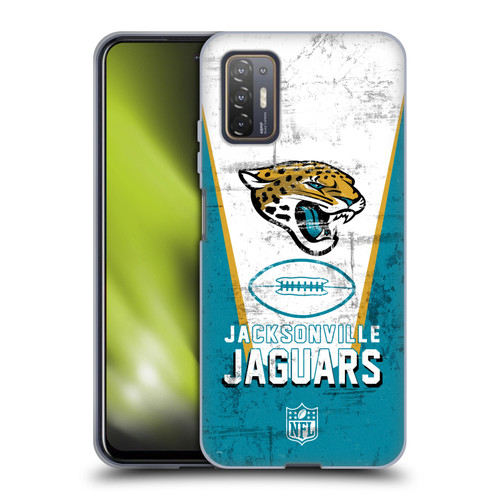 NFL Jacksonville Jaguars Logo Art Banner Soft Gel Case for HTC Desire 21 Pro 5G