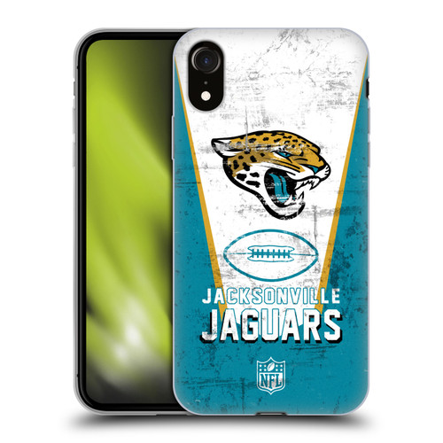 NFL Jacksonville Jaguars Logo Art Banner Soft Gel Case for Apple iPhone XR