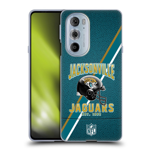 NFL Jacksonville Jaguars Logo Art Football Stripes Soft Gel Case for Motorola Edge X30