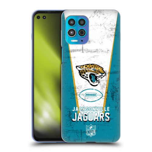 NFL Jacksonville Jaguars Logo Art Banner Soft Gel Case for Motorola Moto G100