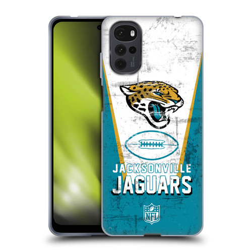 NFL Jacksonville Jaguars Logo Art Banner Soft Gel Case for Motorola Moto G22