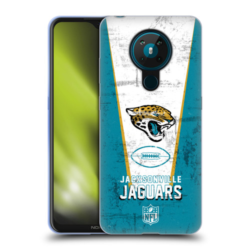 NFL Jacksonville Jaguars Logo Art Banner Soft Gel Case for Nokia 5.3
