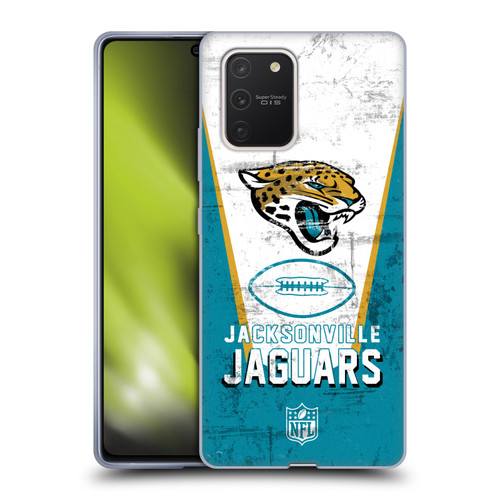 NFL Jacksonville Jaguars Logo Art Banner Soft Gel Case for Samsung Galaxy S10 Lite