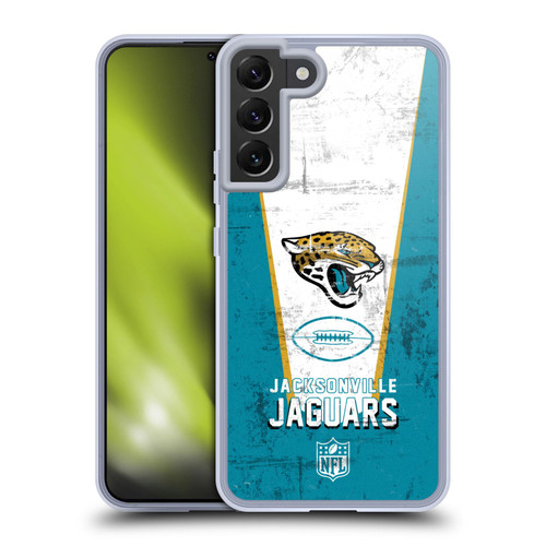 NFL Jacksonville Jaguars Logo Art Banner Soft Gel Case for Samsung Galaxy S22+ 5G