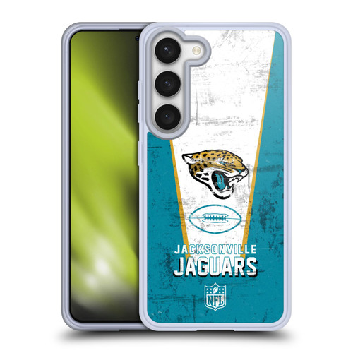 NFL Jacksonville Jaguars Logo Art Banner Soft Gel Case for Samsung Galaxy S23 5G