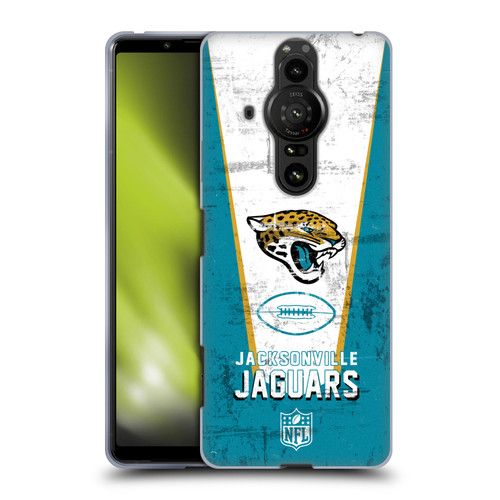 NFL Jacksonville Jaguars Logo Art Banner Soft Gel Case for Sony Xperia Pro-I