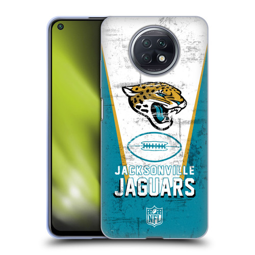 NFL Jacksonville Jaguars Logo Art Banner Soft Gel Case for Xiaomi Redmi Note 9T 5G