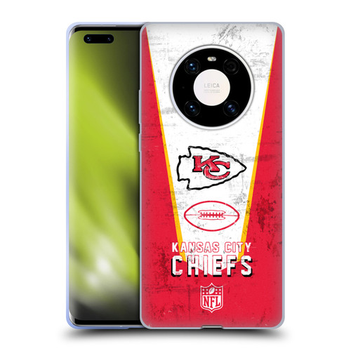 NFL Kansas City Chiefs Logo Art Banner Soft Gel Case for Huawei Mate 40 Pro 5G