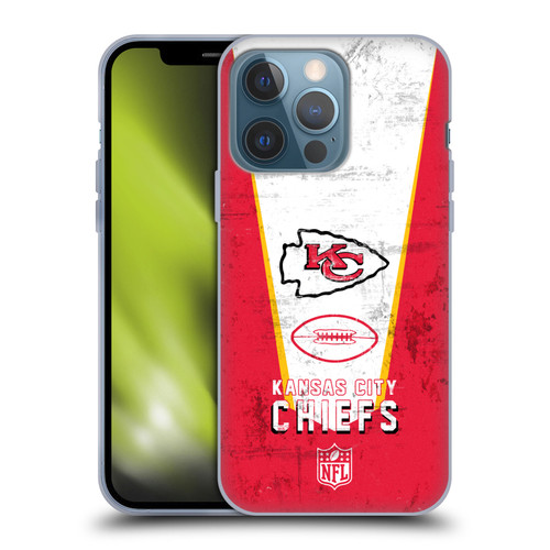 NFL Kansas City Chiefs Logo Art Banner Soft Gel Case for Apple iPhone 13 Pro