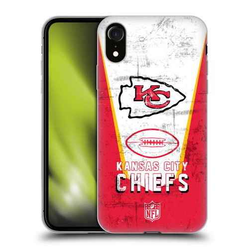 NFL Kansas City Chiefs Logo Art Banner Soft Gel Case for Apple iPhone XR