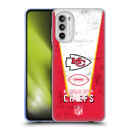NFL Kansas City Chiefs Logo Art Banner Soft Gel Case for Motorola Moto G52