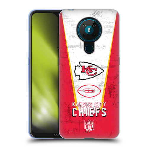 NFL Kansas City Chiefs Logo Art Banner Soft Gel Case for Nokia 5.3