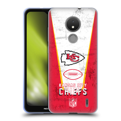 NFL Kansas City Chiefs Logo Art Banner Soft Gel Case for Nokia C21