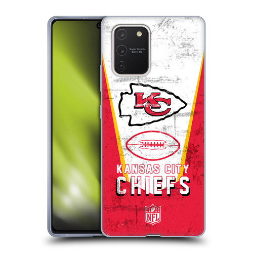 NFL Kansas City Chiefs Logo Art Banner Soft Gel Case for Samsung Galaxy S10 Lite