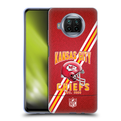 NFL Kansas City Chiefs Logo Art Football Stripes Soft Gel Case for Xiaomi Mi 10T Lite 5G