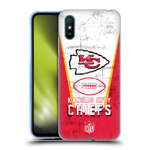 NFL Kansas City Chiefs Logo Art Banner Soft Gel Case for Xiaomi Redmi 9A / Redmi 9AT