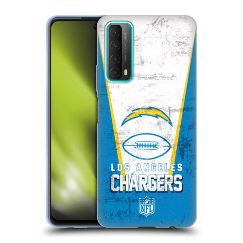 NFL Los Angeles Chargers Logo Art Banner Soft Gel Case for Huawei P Smart (2021)