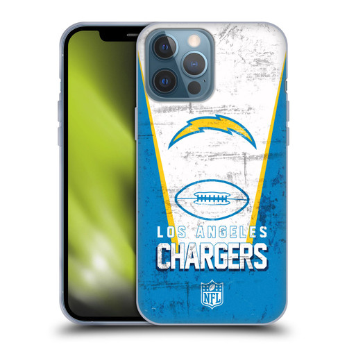 NFL Los Angeles Chargers Logo Art Banner Soft Gel Case for Apple iPhone 13 Pro Max
