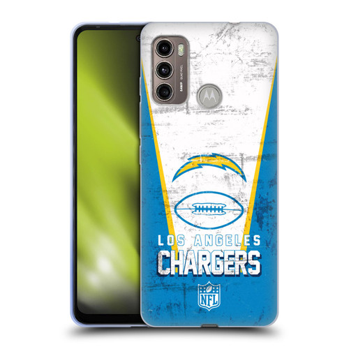 NFL Los Angeles Chargers Logo Art Banner Soft Gel Case for Motorola Moto G60 / Moto G40 Fusion