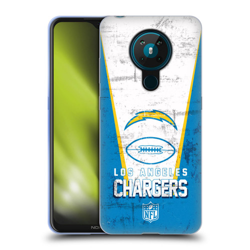 NFL Los Angeles Chargers Logo Art Banner Soft Gel Case for Nokia 5.3