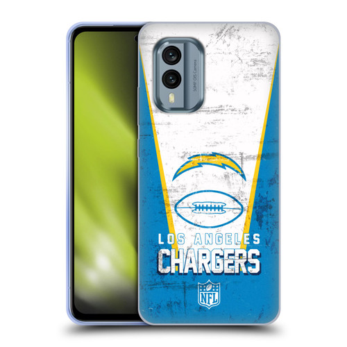 NFL Los Angeles Chargers Logo Art Banner Soft Gel Case for Nokia X30