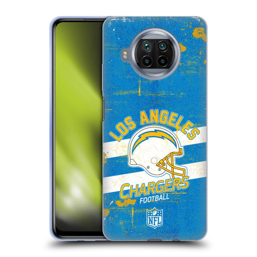 NFL Los Angeles Chargers Logo Art Helmet Distressed Soft Gel Case for Xiaomi Mi 10T Lite 5G