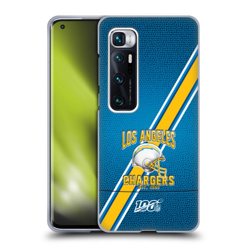 NFL Los Angeles Chargers Logo Art Football Stripes Soft Gel Case for Xiaomi Mi 10 Ultra 5G