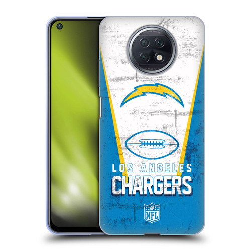 NFL Los Angeles Chargers Logo Art Banner Soft Gel Case for Xiaomi Redmi Note 9T 5G