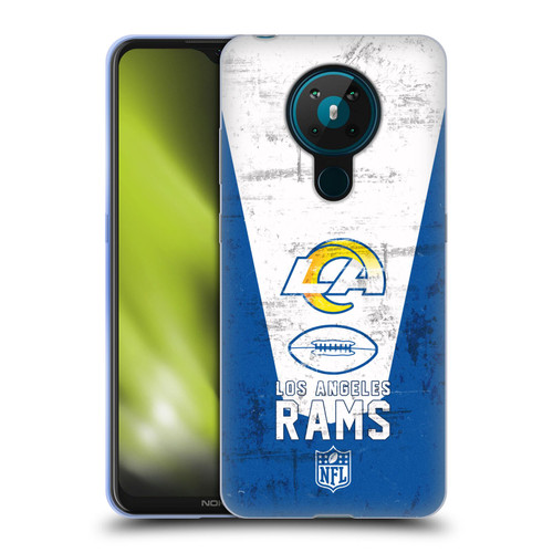 NFL Los Angeles Rams Logo Art Banner 100th Soft Gel Case for Nokia 5.3