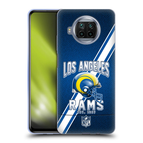 NFL Los Angeles Rams Logo Art Football Stripes 100th Soft Gel Case for Xiaomi Mi 10T Lite 5G