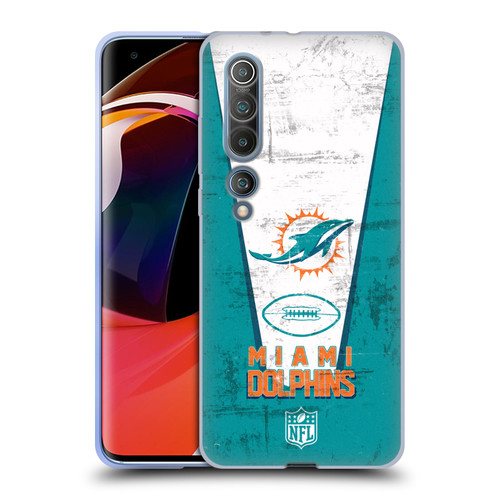 NFL Miami Dolphins Logo Art Banner Soft Gel Case for Xiaomi Mi 10 5G / Mi 10 Pro 5G