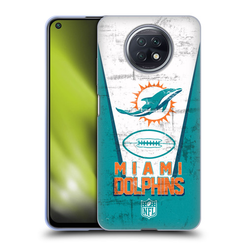 NFL Miami Dolphins Logo Art Banner Soft Gel Case for Xiaomi Redmi Note 9T 5G