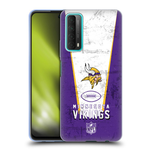 NFL Minnesota Vikings Logo Art Banner Soft Gel Case for Huawei P Smart (2021)