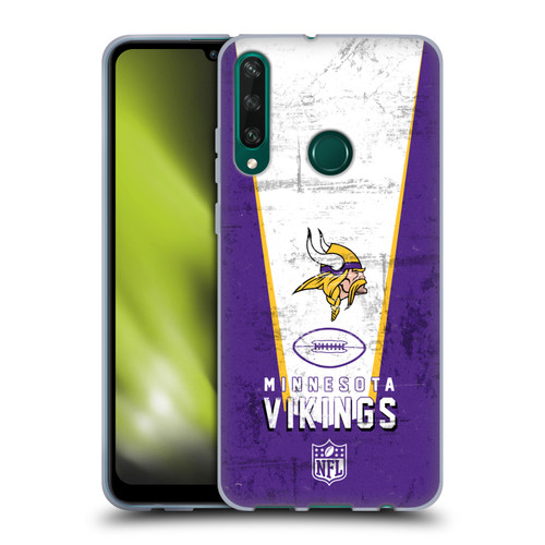NFL Minnesota Vikings Logo Art Banner Soft Gel Case for Huawei Y6p